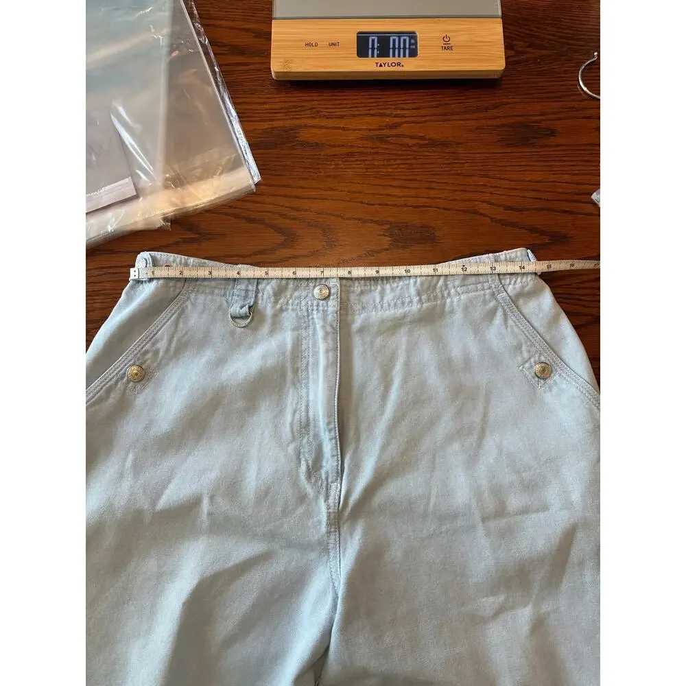 Lauren Ralph Lauren Vintage Denim Shorts High Rise Light Wash Y2K Size 8